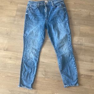 EUC MOTHER The stunner ankle fray